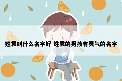 姓袁叫什么名字好 姓袁的男孩有灵气的名字